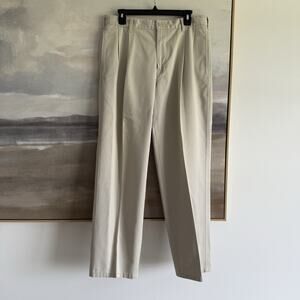 Calvin Klein Men's Size 34x32 Khaki Cotton Pants - Flawed See Photos